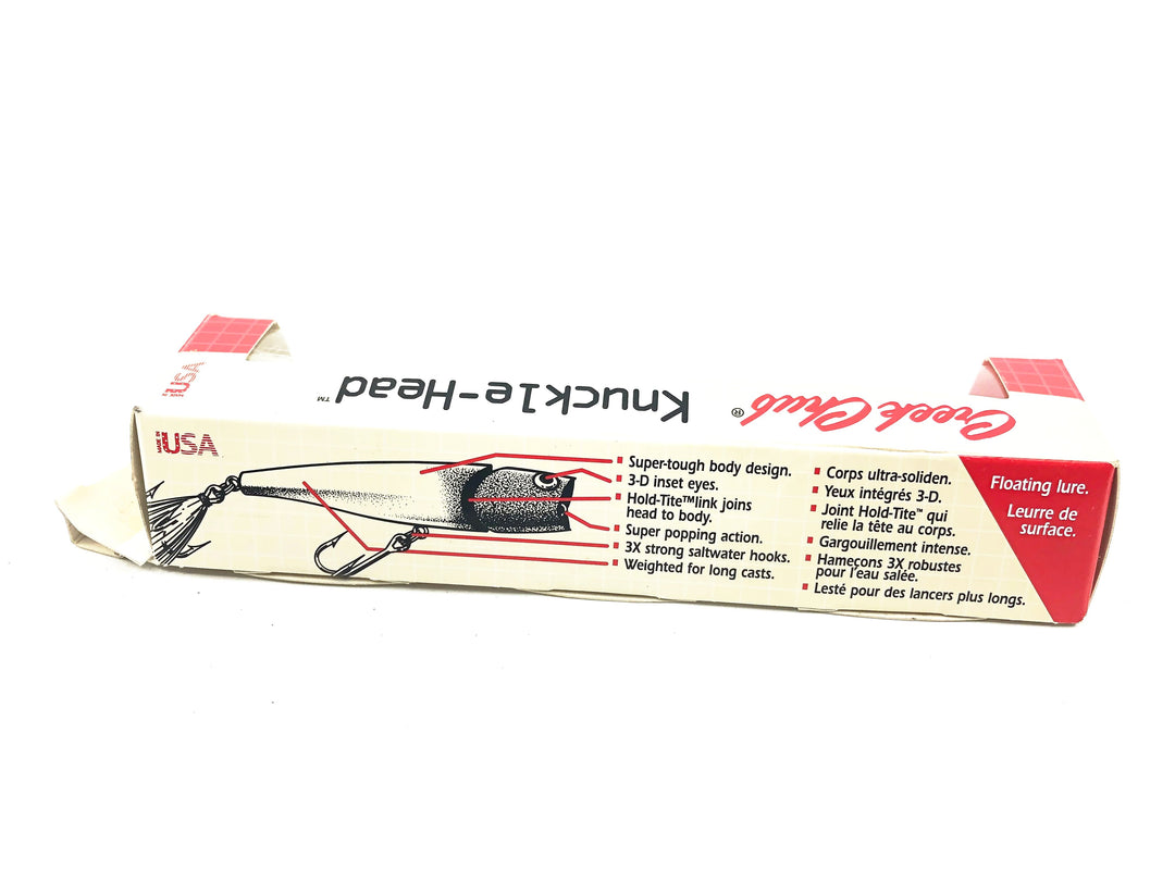 Creek Chub Knuckle Head, Red Head/White Color in Box