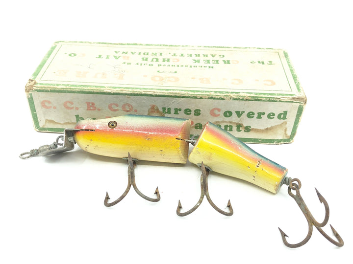 Creek Chub Jointed Striper Pikie 6800, #08 Rainbow Color w/Box