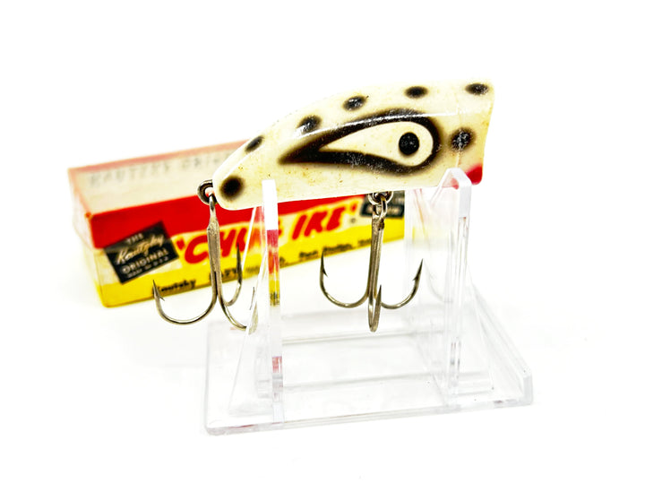 Lazy Ike Chug Ike Lure WBLS White/Black Spots Color with Box