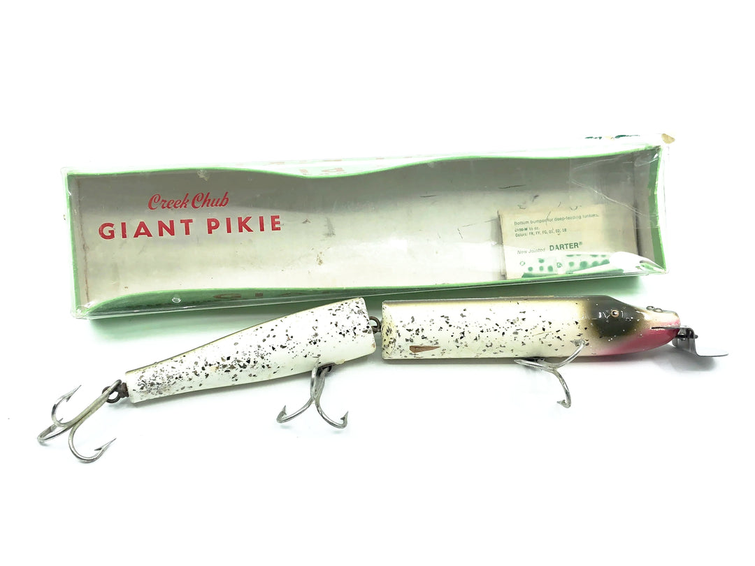 Creek Chub Wooden Giant Jointed Pikie 800, #18 Silver Flash Color w/Box