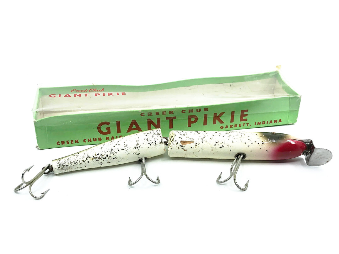 Creek Chub Wooden Giant Jointed Pikie 800, #18 Silver Flash Color w/Box