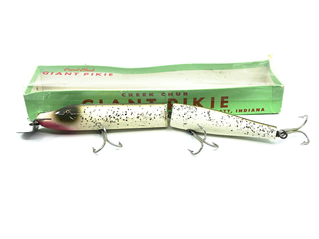 Creek Chub Wooden Giant Jointed Pikie 800, #18 Silver Flash Color w/Box