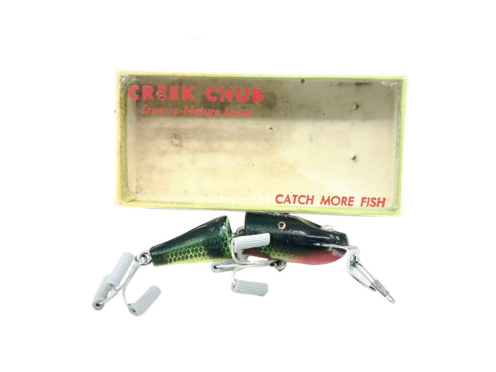 Creek Chub Plastic 9401 Jointed Spinning Pikie, Perch Scale Color w/Box