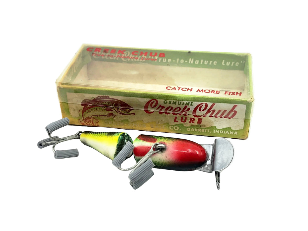 Creek Chub Plastic 9401 Jointed Spinning Pikie, Perch Scale Color w/Box