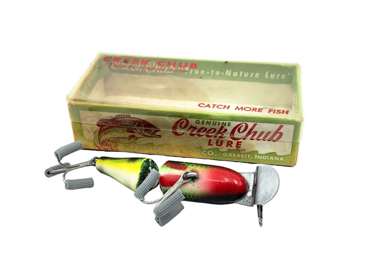 Creek Chub Plastic 9401 Jointed Spinning Pikie, Perch Scale Color w/Box