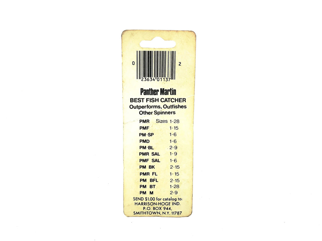 Harrison's Panther Martin 4PM-SP-Y 1/8oz on Card