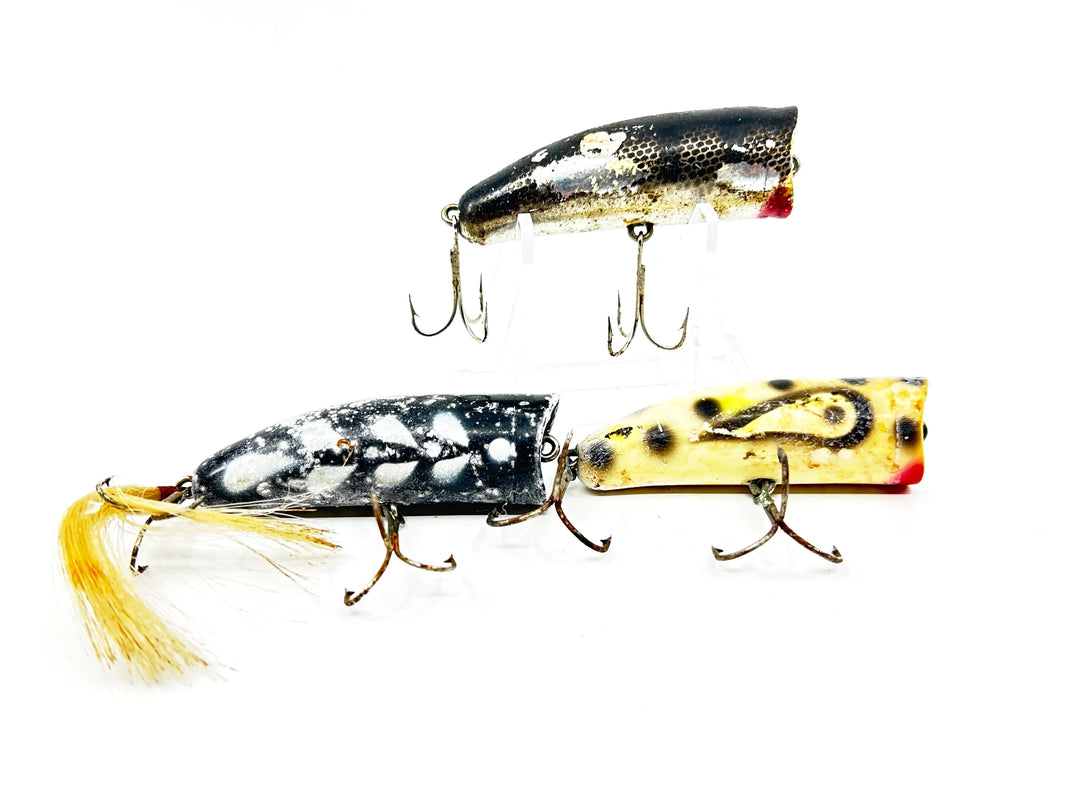 Lot of Three Lazy Ike Chug Ike Lures-Fishers/Warriors