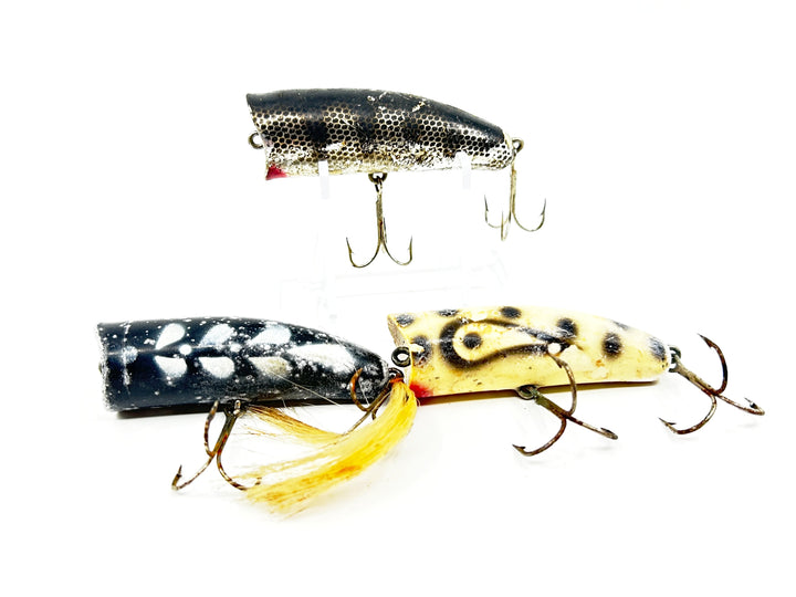 Lot of Three Lazy Ike Chug Ike Lures-Fishers/Warriors
