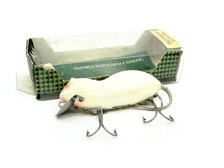 Heddon Meadow Mouse with Box 9800, WM White Mouse Color w/Box