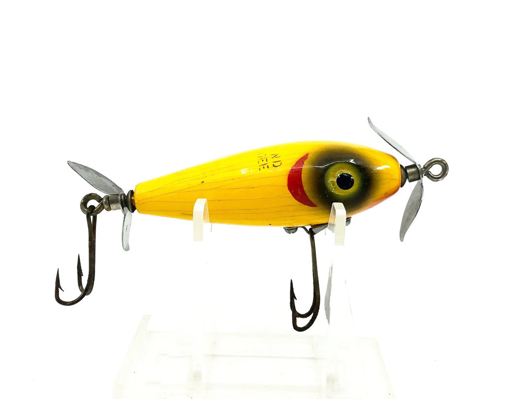 South Bend Spin-I-Diddee, YRG Yellow Red Gills Color
