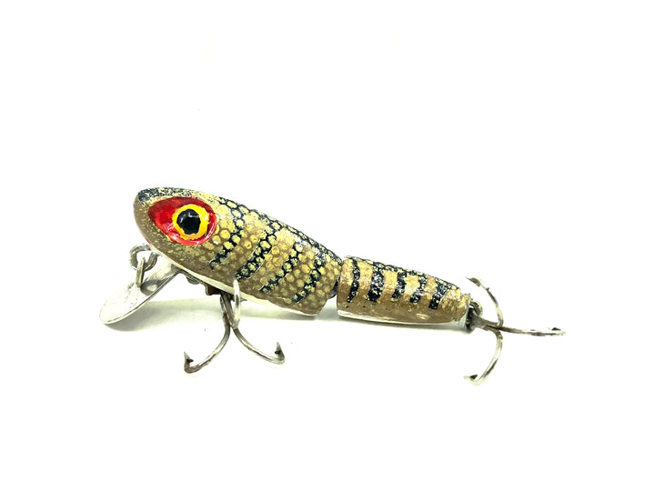 Wright & McGill Jointed Miracle Minnow 472-J, Repaint Gold Scale Color