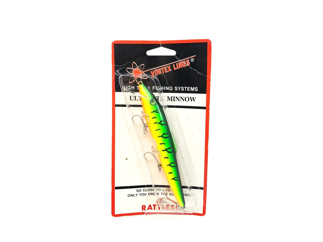 Vortex Lures Ultimate Minnow, Fire Tiger Color New on Card
