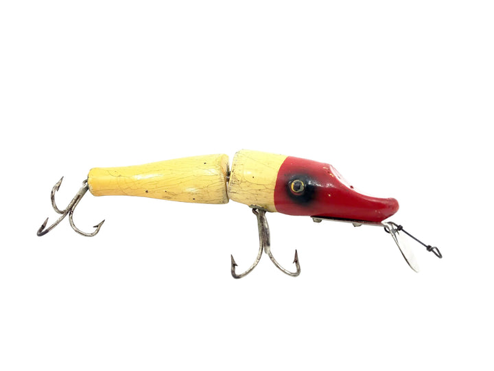 South Bend / Best-O-Luck #931 Jointed Pike, RH Red Head/White Color