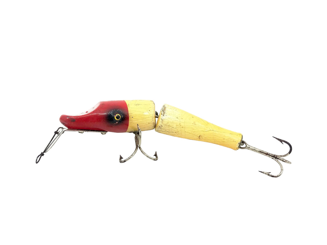 South Bend / Best-O-Luck #931 Jointed Pike, RH Red Head/White Color
