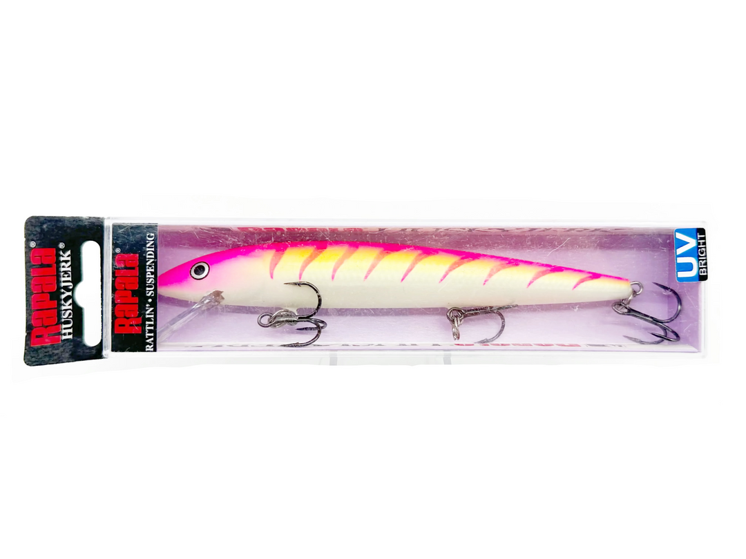 Rapala Husky Jerk HJ14, PTU Pink Tiger UV, in Box
