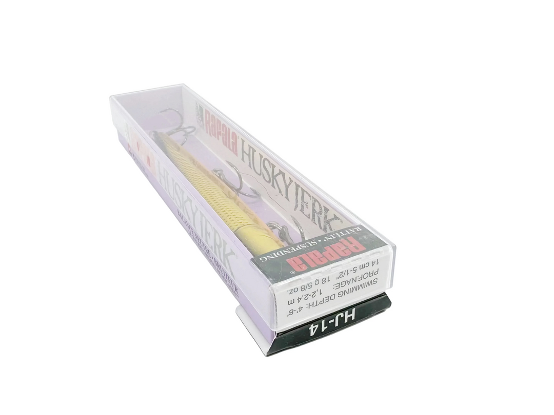 Rapala Husky Jerk HJ14, G Gold Color, in Box