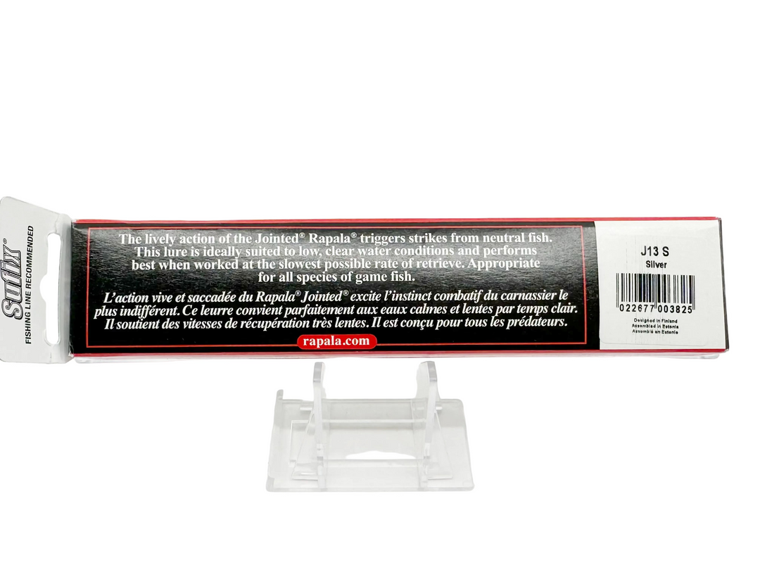 Rapala Jointed J13, S Silver Color, in Box
