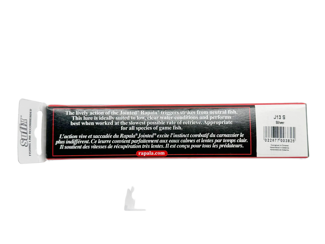 Rapala Jointed J13, S Silver Color, in Box