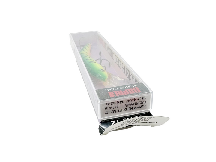 Rapala Jointed Deep Husky Jerk, JDHJ-12, FT Firetiger, New in Box