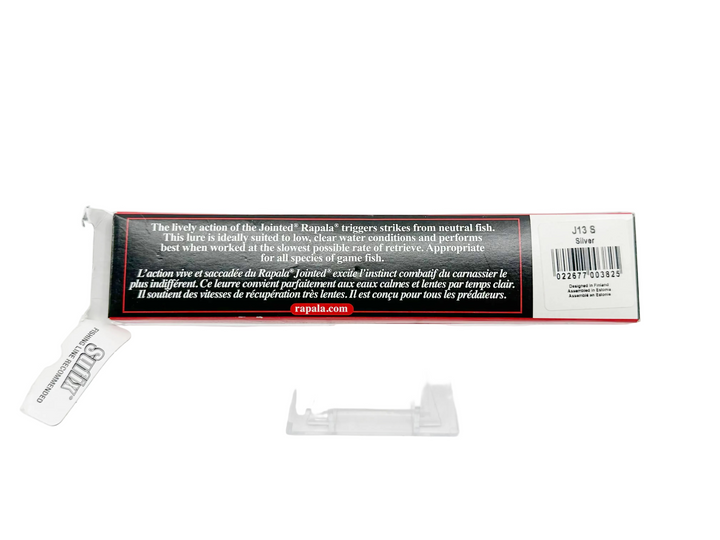 Rapala Jointed J13, S Silver Color, in Box