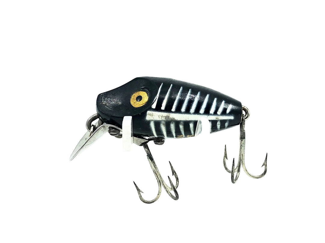 Heddon Midgit Digit River Runt Spook 9020, XBW Black Shore Minnow Color