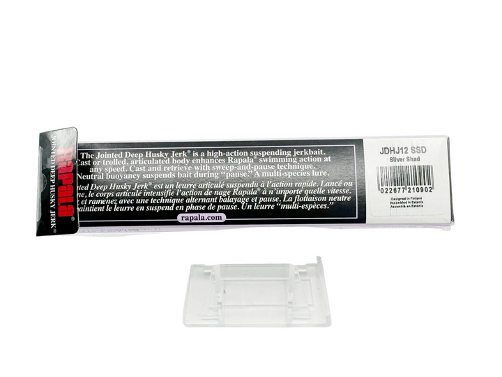 Rapala Jointed Deep Husky Jerk, JDHJ-12, SSD Silver Shad Color, New in Box