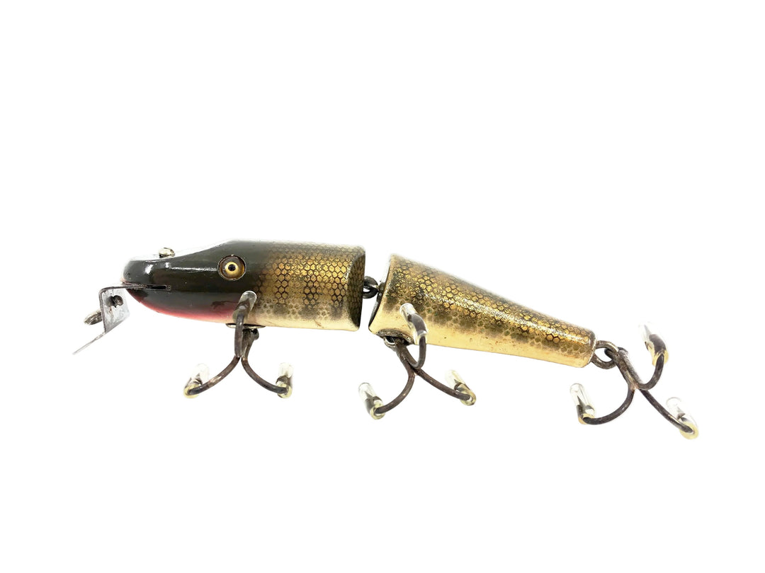 Creek Chub 2600 Jointed Pikie Minnow, #01 Perch Scale Glass Eyes