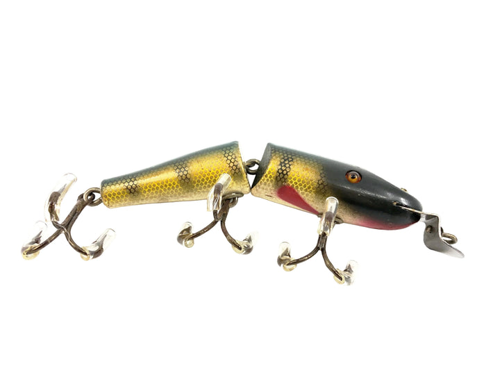 Creek Chub 2600 Jointed Pikie Minnow, #01 Perch Scale Glass Eyes