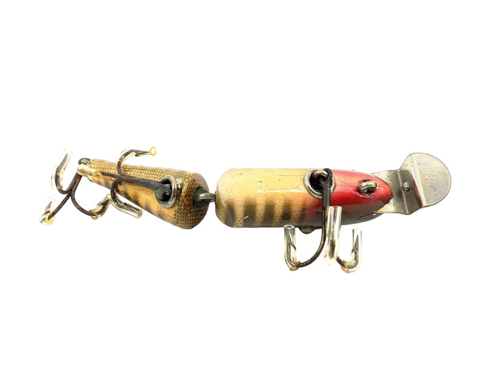 Creek Chub 2600 Jointed Pikie Minnow, Pikie Scale Color 2600 Glass Eyes DLT Under Chin - Great Condition!