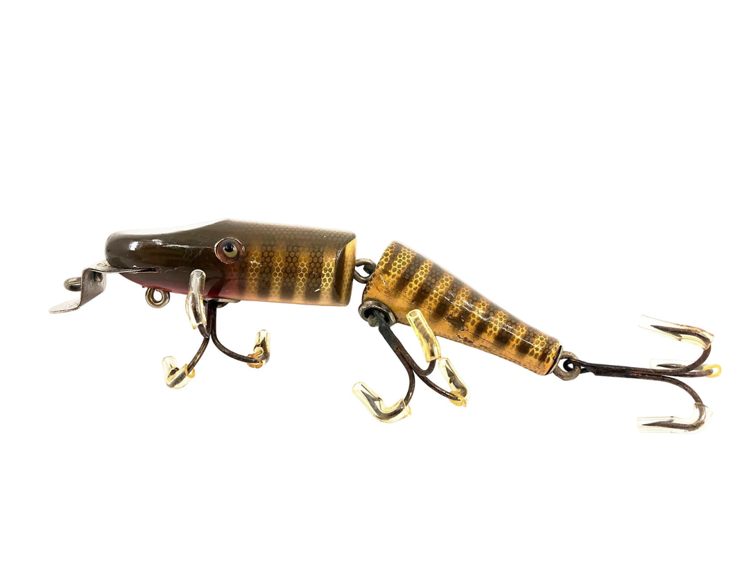 Creek Chub 2600 Jointed Pikie Minnow, Pikie Scale Color 2600 Glass Eyes DLT Under Chin - Great Condition!