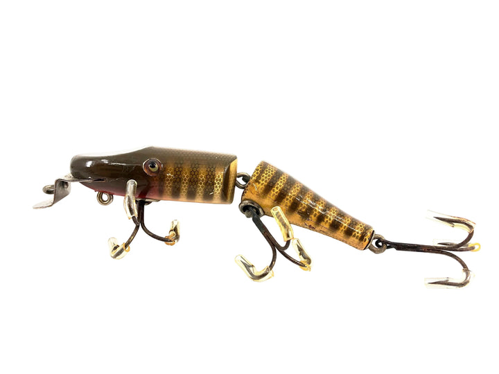 Creek Chub 2600 Jointed Pikie Minnow, Pikie Scale Color 2600 Glass Eyes DLT Under Chin - Great Condition!
