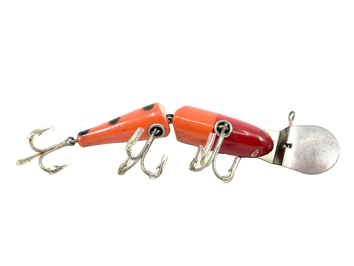 Creek Chub 2600DD Deep Diving Jointed Pikie Minnow, Special Order Orange with Black Spots 2630DD Color