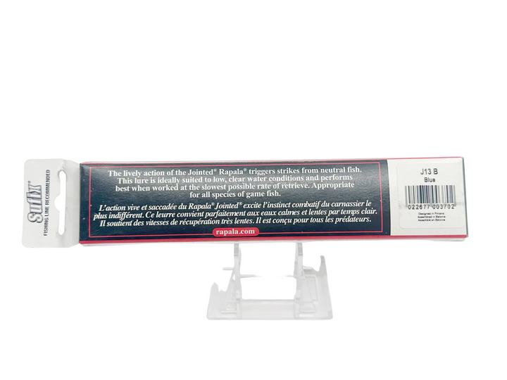 Rapala Jointed J13, B Blue Color, in Box