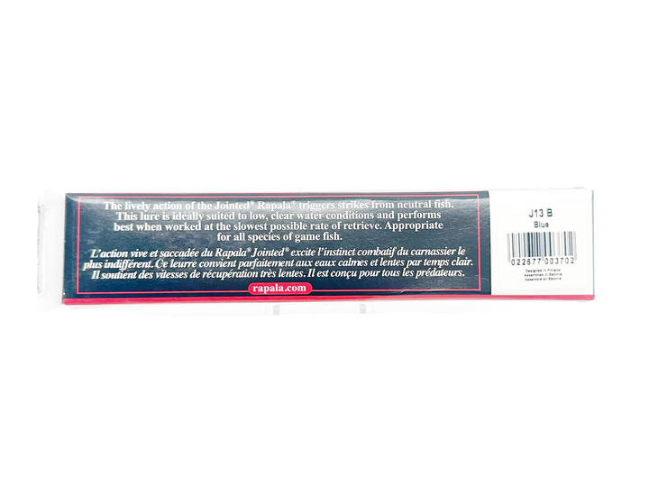 Rapala Jointed J13, B Blue Color, in Box