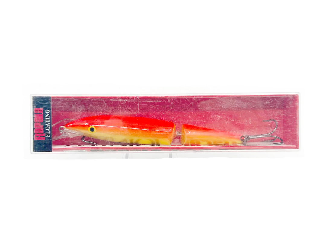 Rapala Jointed J13, GFR Gold Fluorescent Red, in Box
