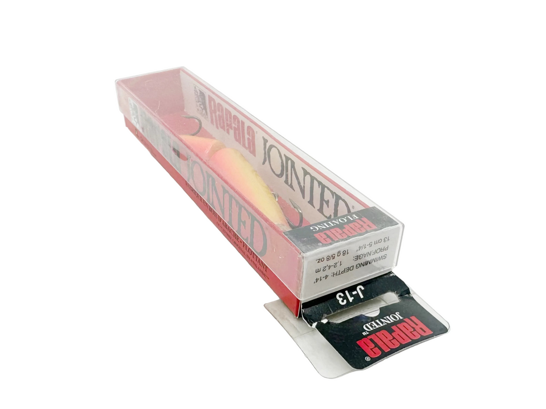 Rapala Jointed J13, GFR Gold Fluorescent Red, in Box