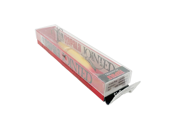 Rapala Jointed J13, GFR Gold Fluorescent Red, in Box