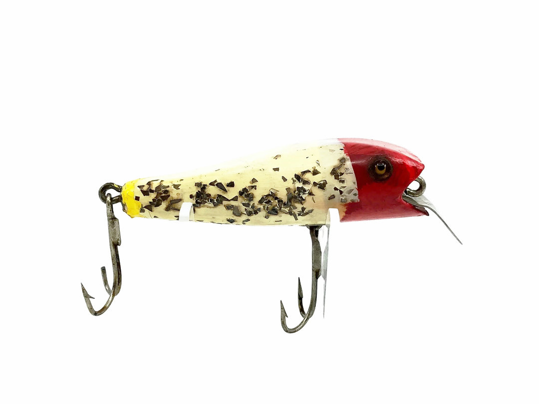 Shakespeare River Pup, Repaint White Flitter/Red Head Color