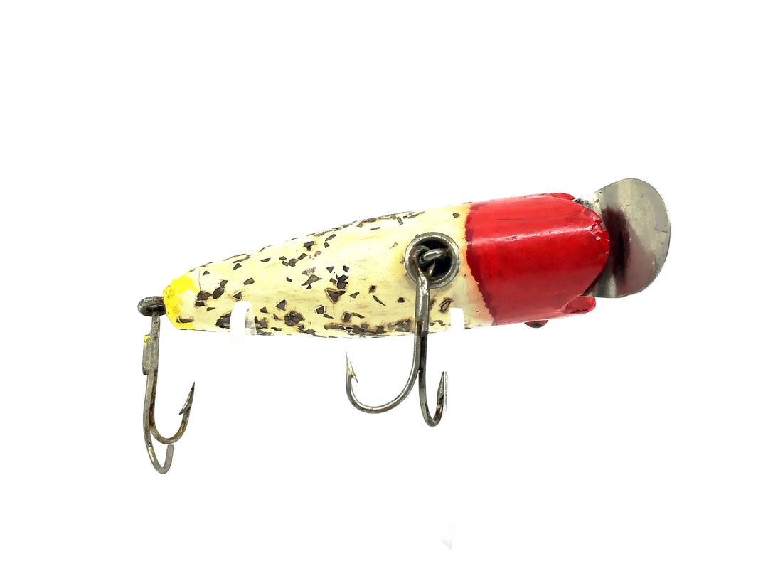 Shakespeare River Pup, Repaint White Flitter/Red Head Color