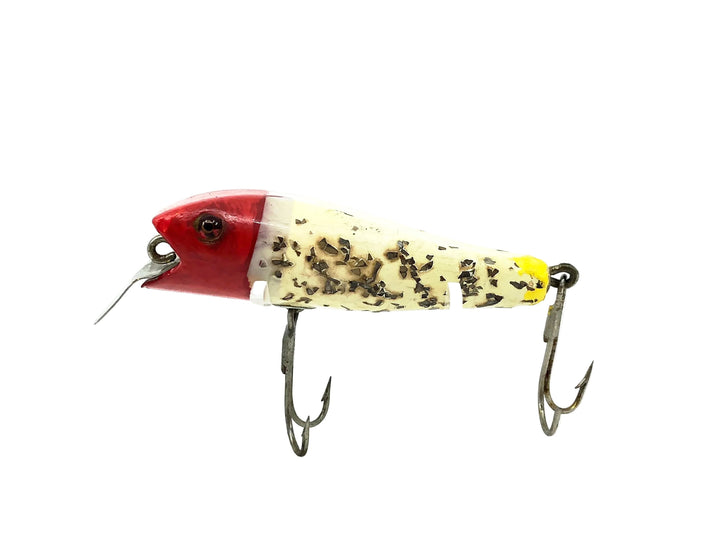 Shakespeare River Pup, Repaint White Flitter/Red Head Color