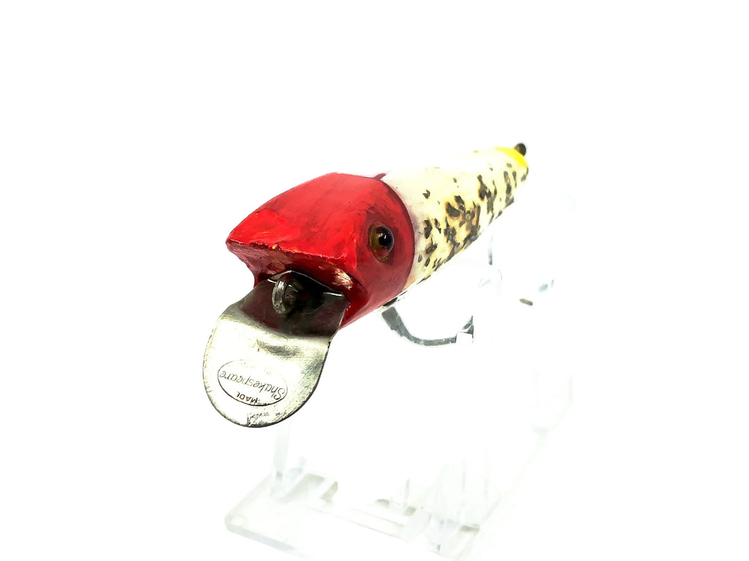 Shakespeare River Pup, Repaint White Flitter/Red Head Color