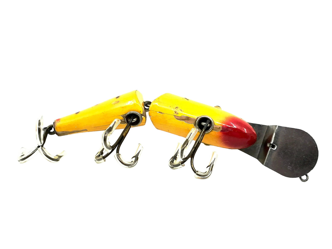 Creek Chub 2600DD Deep Diving Jointed Pikie Minnow, Special Order Yellow Spotted 2614DD Color