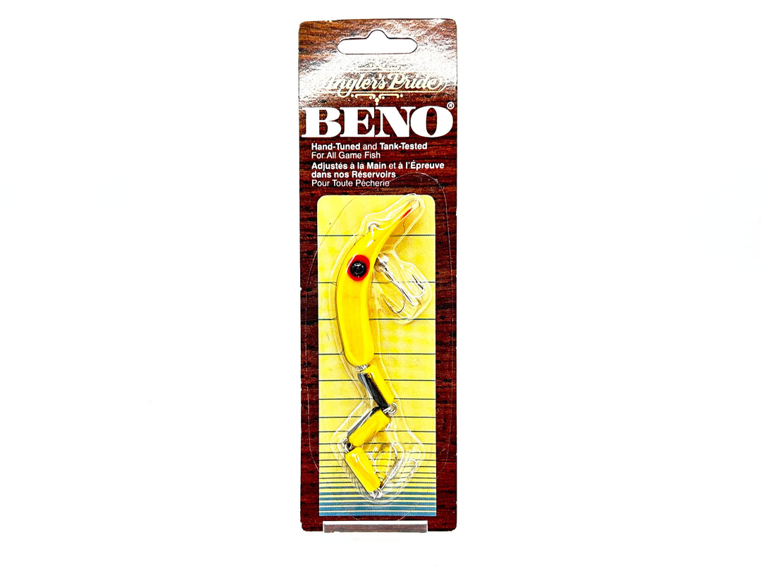 Angler's Pride Beno Lure Eel Yellow Black Stripe Color New on Card