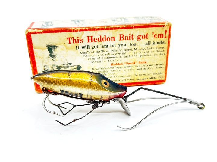 Heddon River Runt No-Snag N9119M Pike Color with Incorrect Brush Box / Catalog