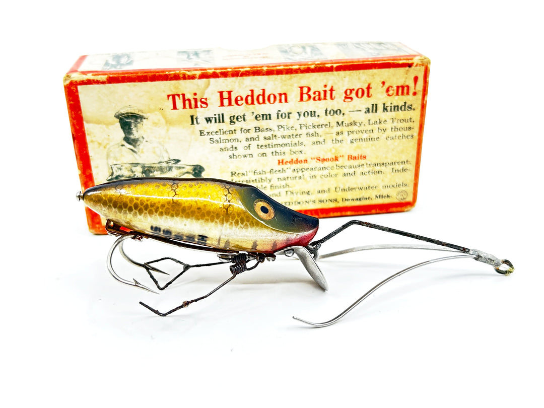 Heddon River Runt No-Snag N9119M Pike Color with Incorrect Brush Box / Catalog