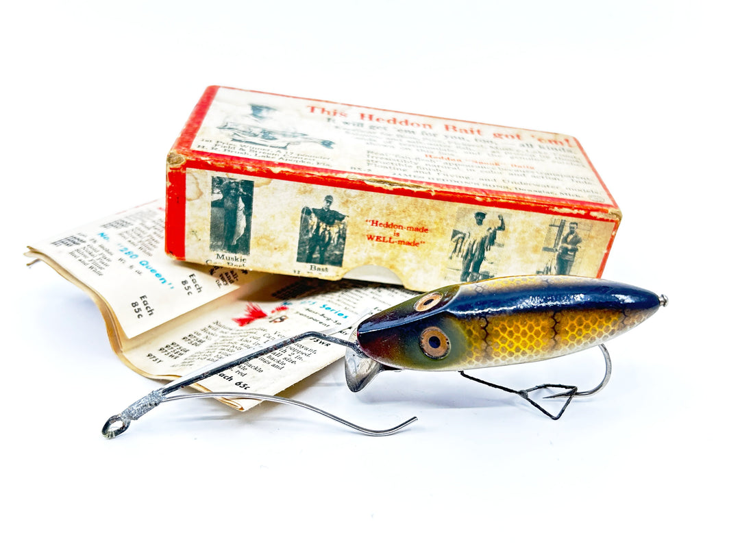 Heddon River Runt No-Snag N9119M Pike Color with Incorrect Brush Box / Catalog