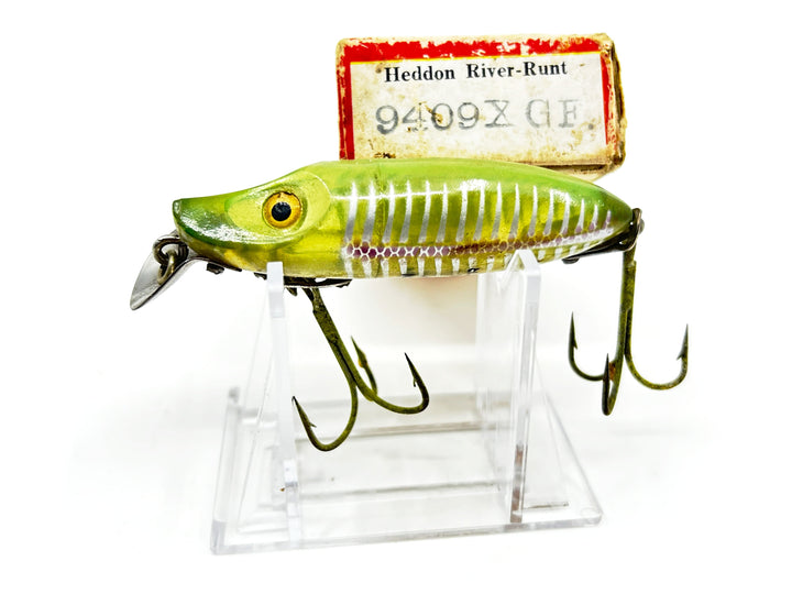 Heddon River Runt 9409XGF Greenfish Shore Minnow Color with Box / Catalog