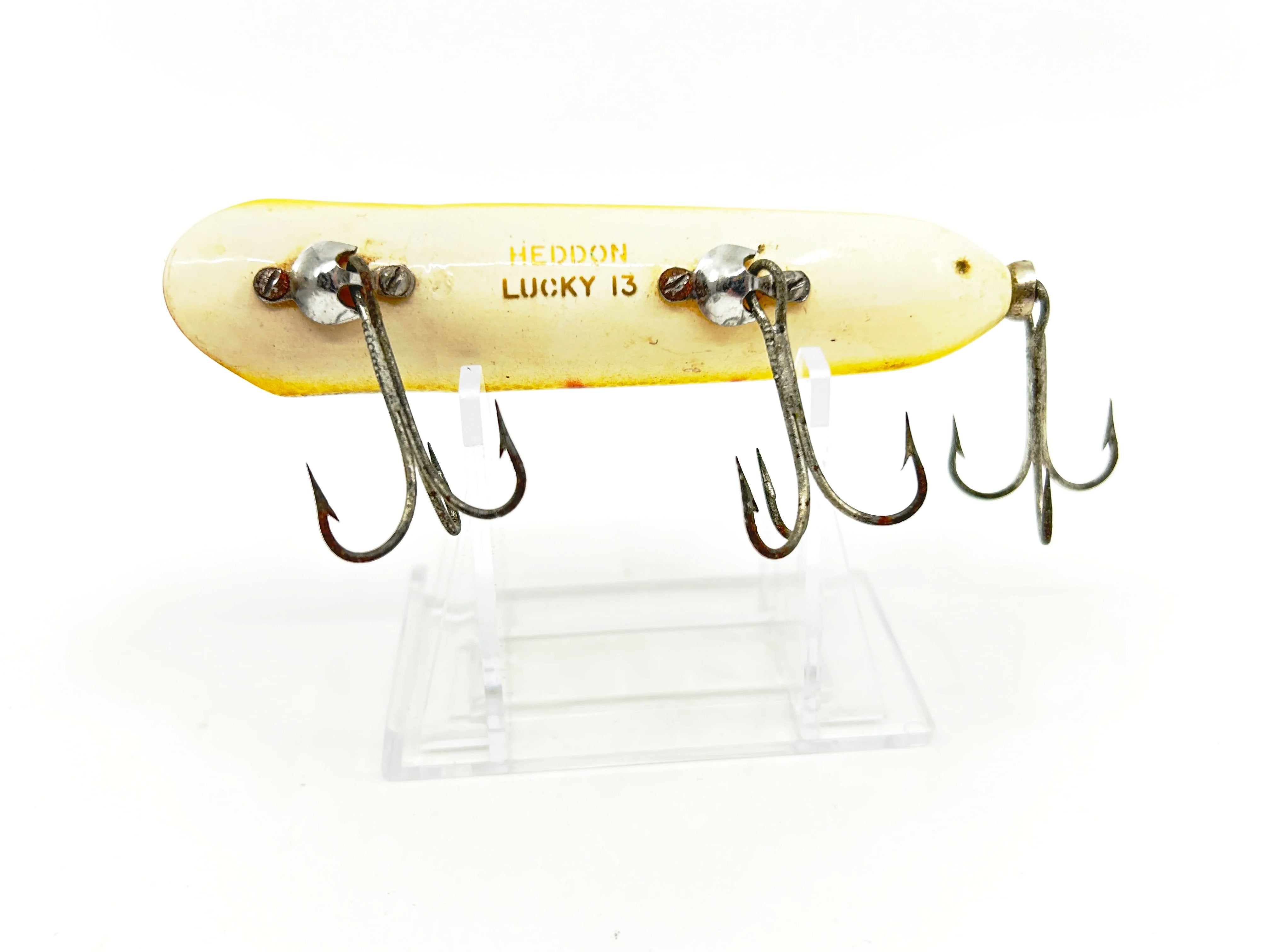Leurre De Pêche Vintage HEDDON LUCKY 13 - Ancien, Japonais, Pour Collectionneurs