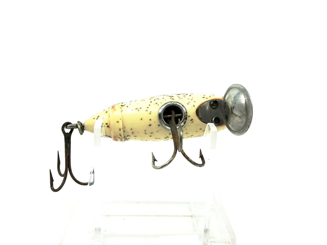 South Bend Fish-Obite, SSS Silver Speckled/"Shadow-O-Wave" Red Stripe Color