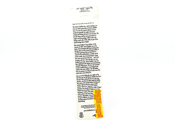 Heddon No-Lip Vamp Spook RRGY-Red/Gold/Black Coach Dog Color on Card - Lure